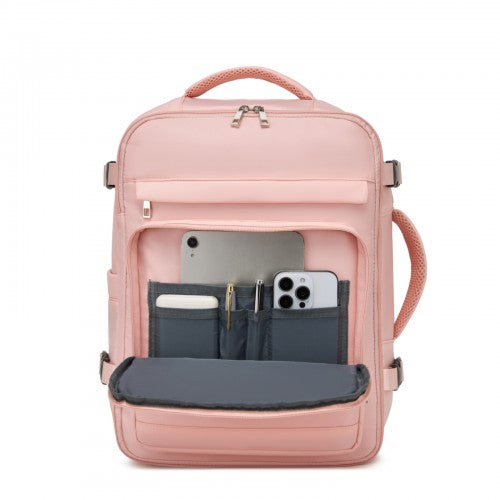 Kono BPK2601 40×20×30 cm pink travel backpack – detail view 10