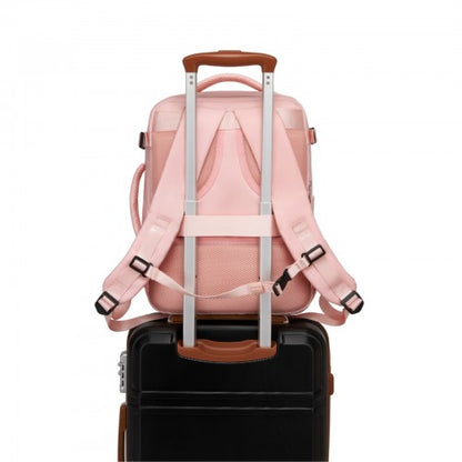 Kono BPK2601 40×20×30 cm pink travel backpack – detail view 11