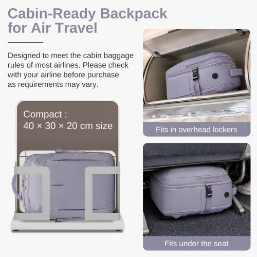 Kono BPK2602 40×30×20 cm purple backpack – detail view 12