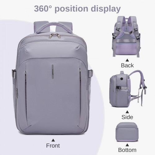 Kono BPK2602 40×30×20 cm purple backpack – detail view 6