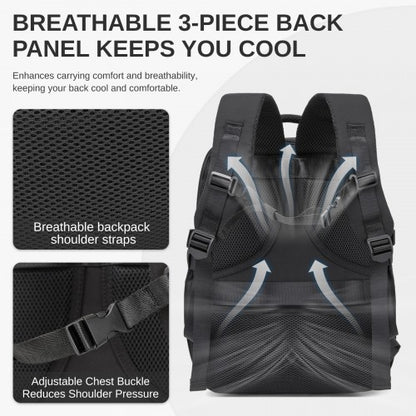 Kono BPK2602 40×30×20 cm black backpack – detail view 9