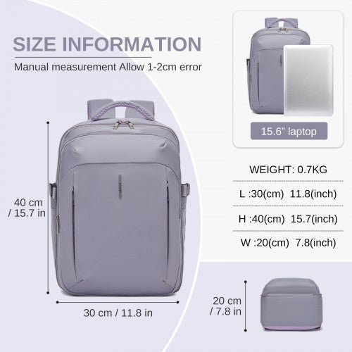 Kono BPK2602 40×30×20 cm purple backpack – detail view 7