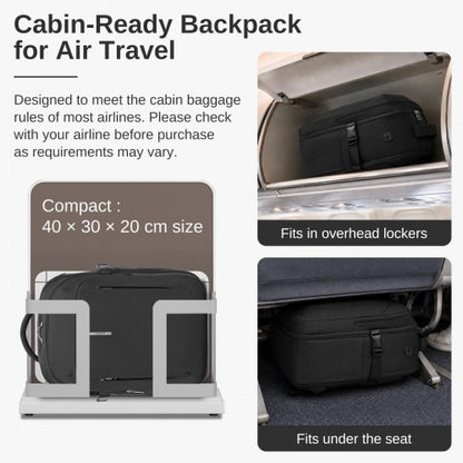 Kono BPK2602 40×30×20 cm black backpack – detail view 12