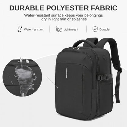 Kono BPK2602 40×30×20 cm black backpack – detail view 10