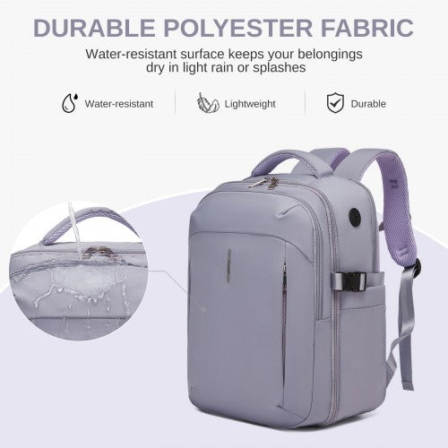 Kono BPK2602 40×30×20 cm purple backpack – detail view 10