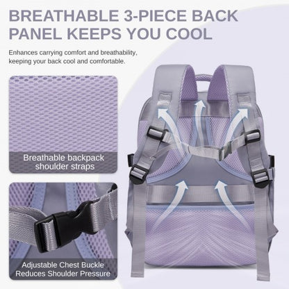 Kono BPK2602 40×30×20 cm purple backpack – detail view 9