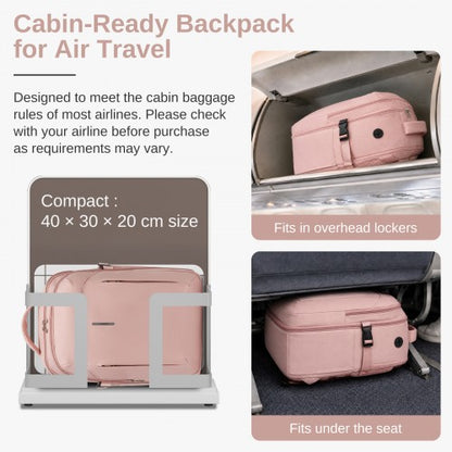 Kono BPK2602 40×30×20 cm pink backpack – detail view 12
