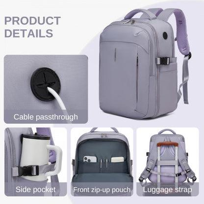 Kono BPK2602 40×30×20 cm purple backpack – detail view 8