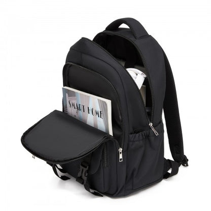Kono BPK2605 black backpack – detail view 10
