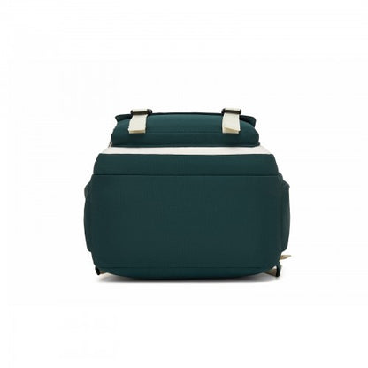 Kono BPK2605 green and beige backpack – detail view 5