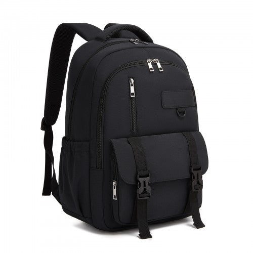 Kono BPK2605 black backpack – front view