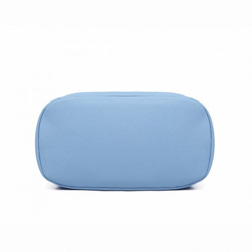 Miss Lulu BPM2427 blue backpack – detail view 4