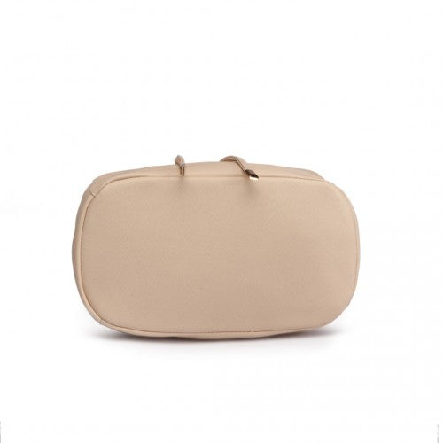 Miss Lulu BPM2427 beige backpack – detail view 4