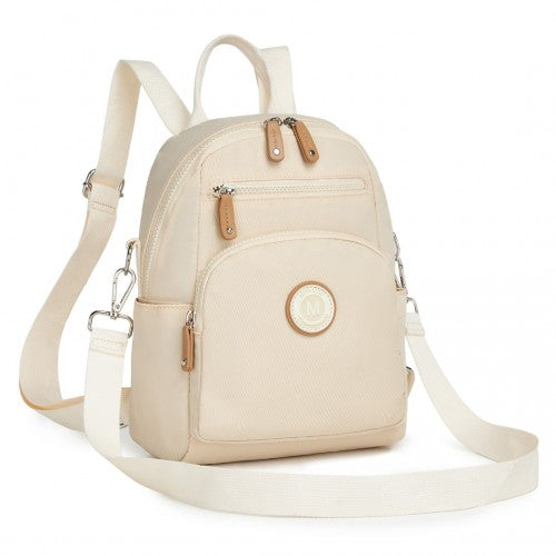 BPM2451 - Miss Lulu 3-in-1 Convertible Backpack with Removable Long Strap – Wear as Backpack, Shoulder or Crossbody Bag