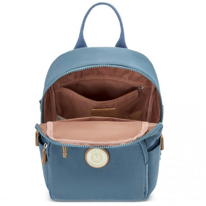 Miss Lulu BPM2451 blue backpack – detail view 6