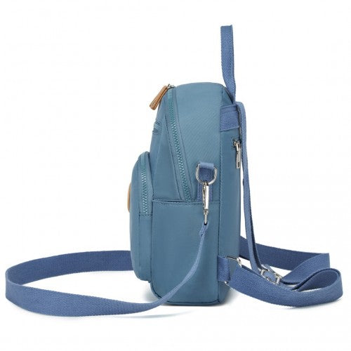 BPM2451 - Miss Lulu 3-in-1 Convertible Backpack with Removable Long Strap – Wear as Backpack, Shoulder or Crossbody Bag