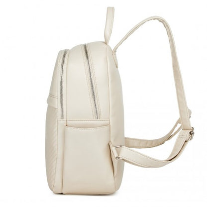 Miss Lulu BPM2452 beige backpack – detail view 11