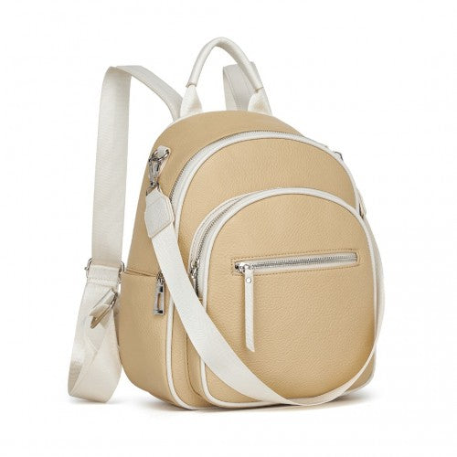 Miss Lulu BPM2453 yellow backpack – side view