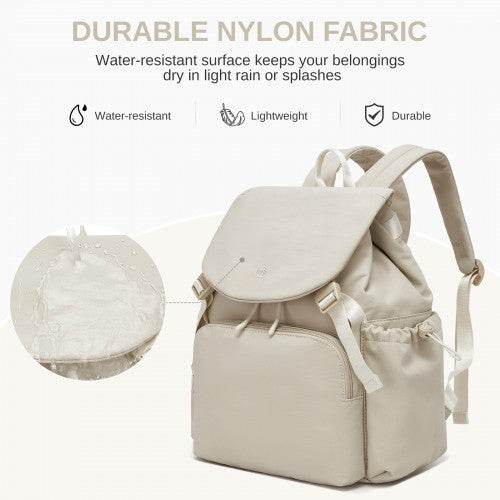 Miss Lulu BPM2610 beige backpack – detail view 9