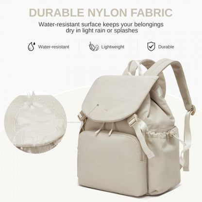 Miss Lulu BPM2610 beige backpack – detail view 9