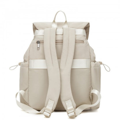 Miss Lulu BPM2610 beige backpack – detail view 5