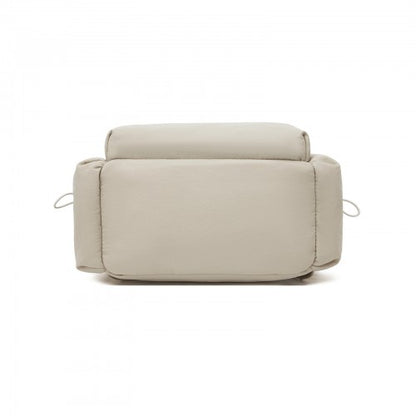 Miss Lulu BPM2610 beige backpack – detail view 4
