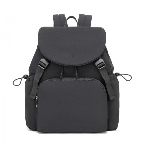 Miss Lulu BPM2610 black backpack – side view