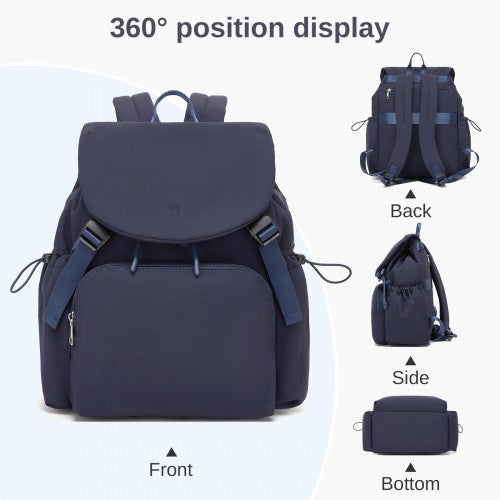 Miss Lulu BPM2610 navy backpack – detail view 6