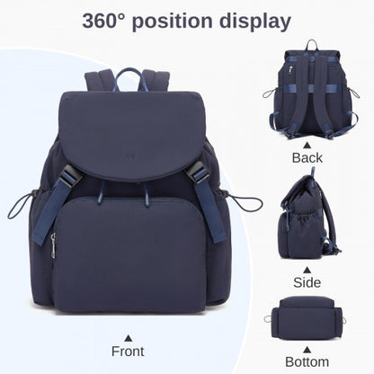 Miss Lulu BPM2610 navy backpack – detail view 6