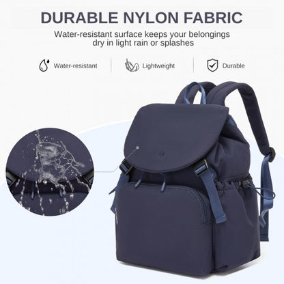 Miss Lulu BPM2610 navy backpack – detail view 9