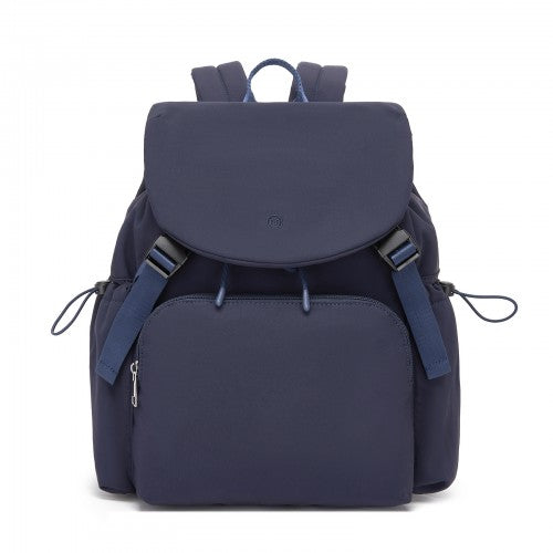 Miss Lulu BPM2610 navy backpack – side view