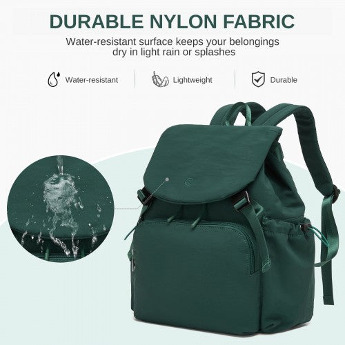 Miss Lulu BPM2610 green backpack – detail view 9