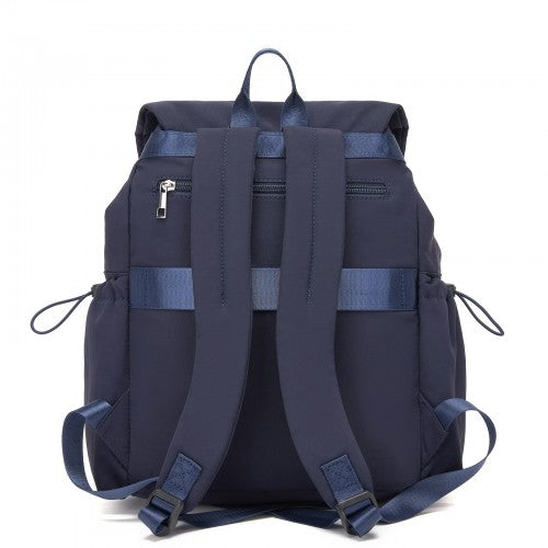 Miss Lulu BPM2610 navy backpack – detail view 5