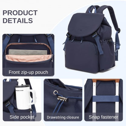 Miss Lulu BPM2610 navy backpack – detail view 8