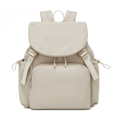 Miss Lulu BPM2610 beige backpack – side view