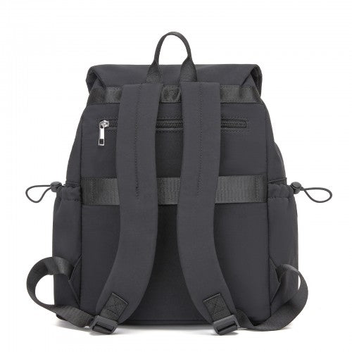 Miss Lulu BPM2610 black backpack – detail view 5