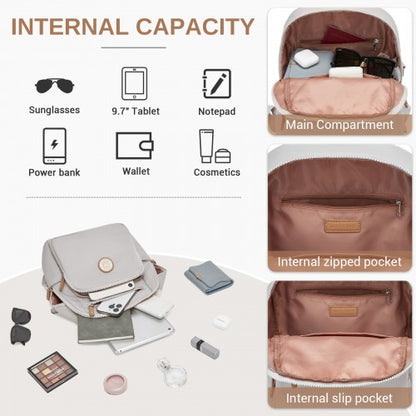 BPM2617 - Miss Lulu Women's Water-Resistant Convertible Backpack, Shoulder and Crossbody Bag