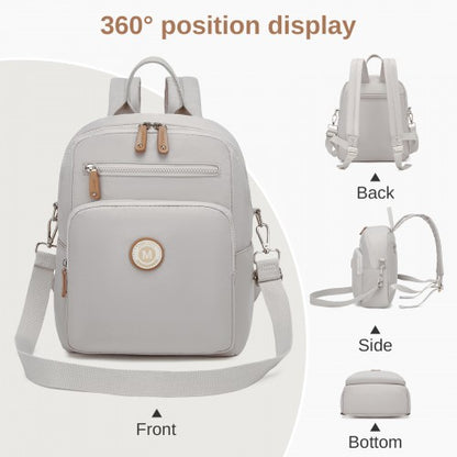 BPM2617 - Miss Lulu Women's Water-Resistant Convertible Backpack, Shoulder and Crossbody Bag