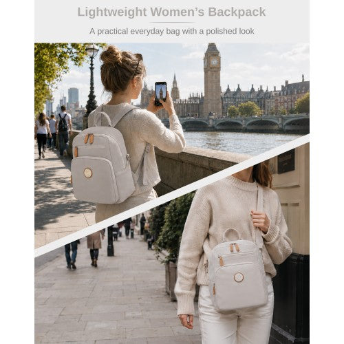 BPM2617 - Miss Lulu Women's Water-Resistant Convertible Backpack, Shoulder and Crossbody Bag