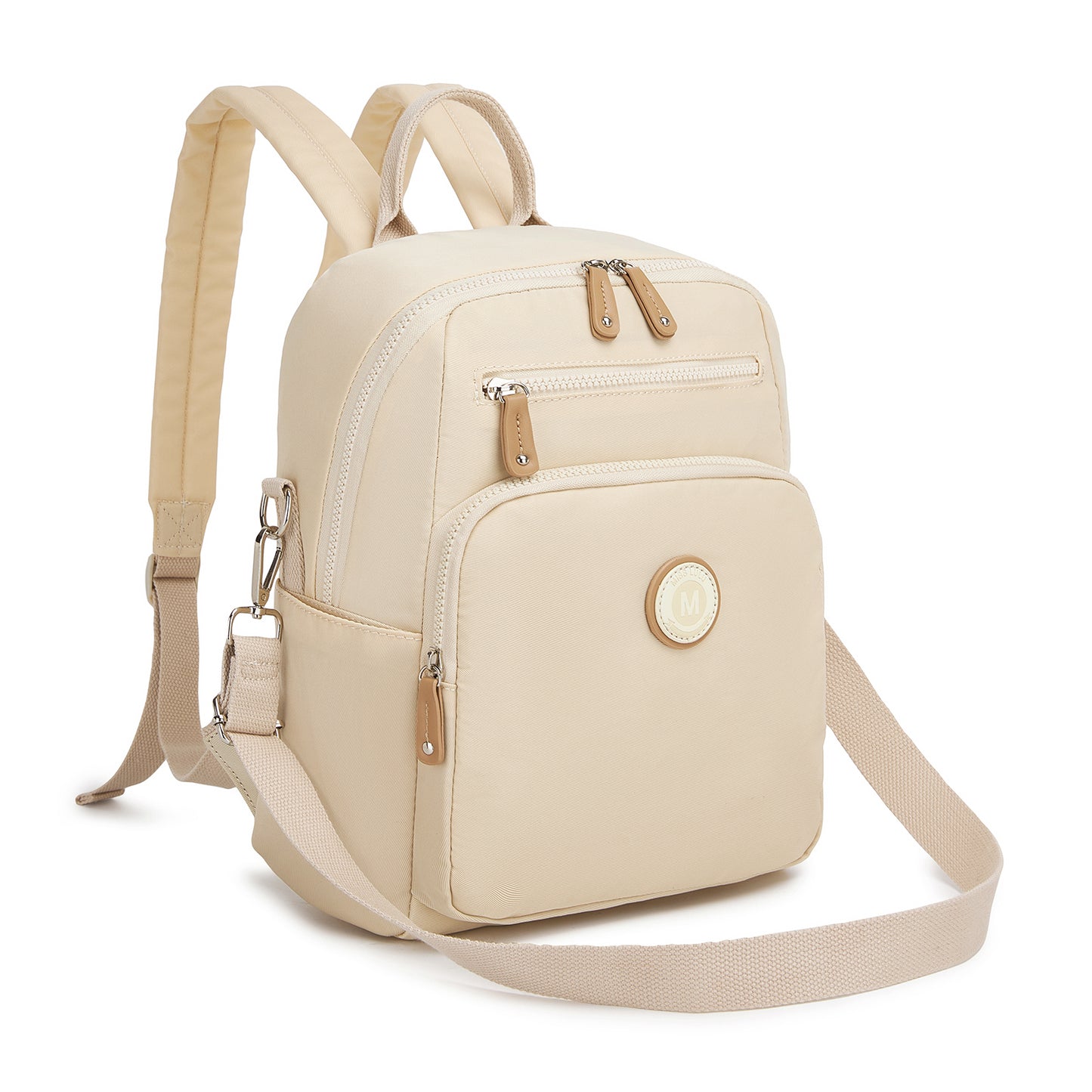 BPM2617 - Miss Lulu Women's Water-Resistant Convertible Backpack, Shoulder and Crossbody Bag