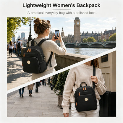 BPM2617 - Miss Lulu Women's Water-Resistant Convertible Backpack, Shoulder and Crossbody Bag