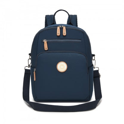 BPM2617 - Miss Lulu Women's Water-Resistant Convertible Backpack, Shoulder and Crossbody Bag