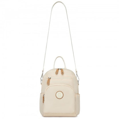 Miss Lulu BPM2651 beige backpack – detail view 10