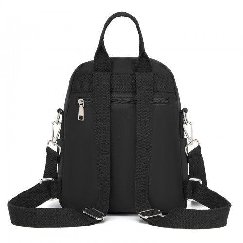 Miss Lulu BPM2651 black backpack – detail view 4