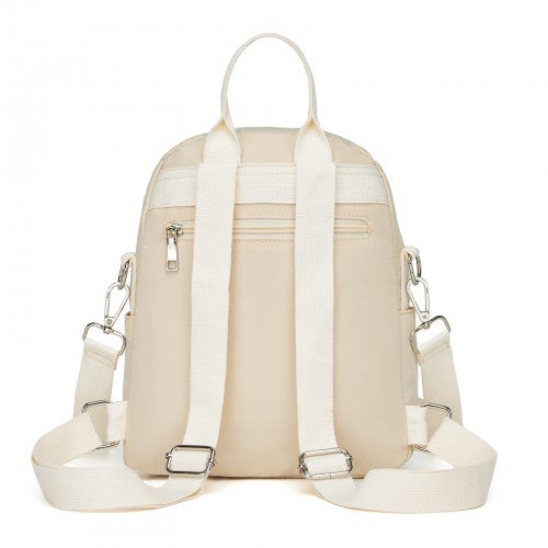 Miss Lulu BPM2651 beige backpack – detail view 4