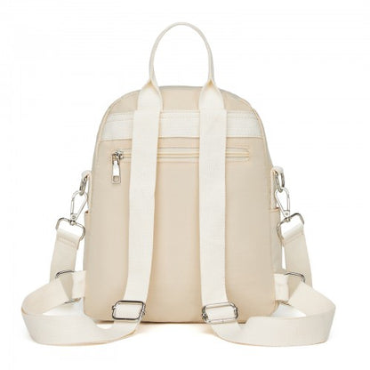 Miss Lulu BPM2651 beige backpack – detail view 4