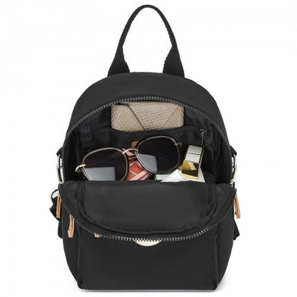 Miss Lulu BPM2651 black backpack – detail view 9