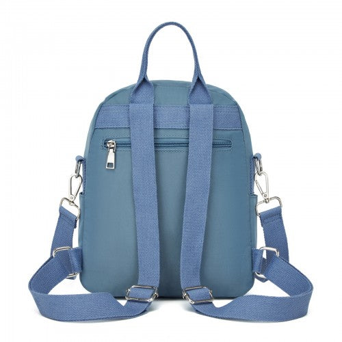 Miss Lulu BPM2651 blue backpack – detail view 4