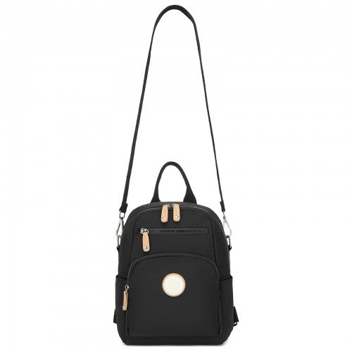Miss Lulu BPM2651 black backpack – detail view 10