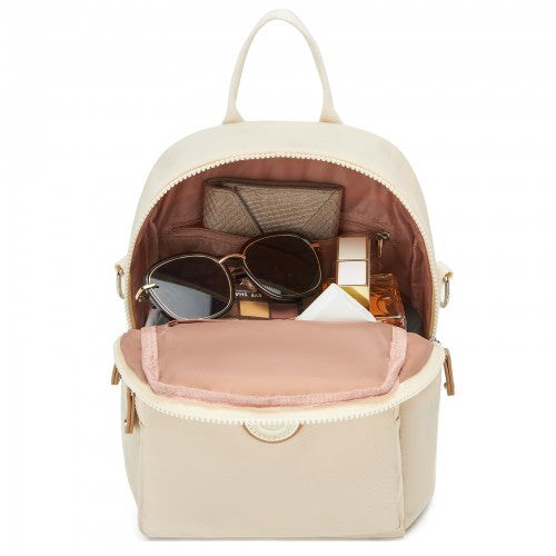 Miss Lulu BPM2651 beige backpack – detail view 9